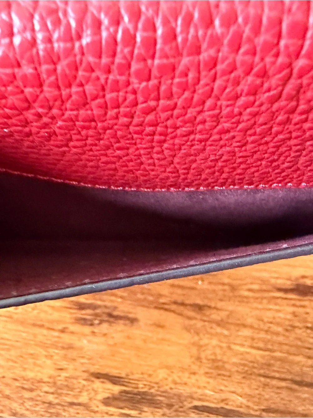 Coach Originals Wristlet Leather Turnlock Clutch Red C2298